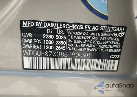 2008 Mercedes-Benz E 350 4Matic из США, поврежденный, VIN WDBUF87X38B190098